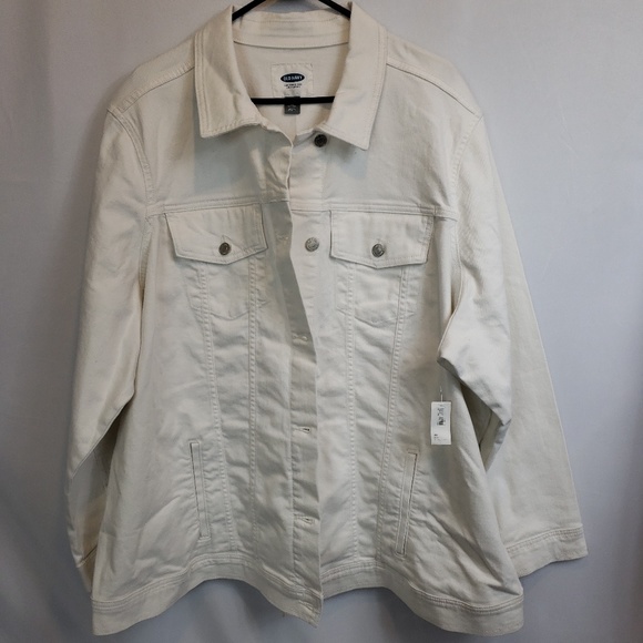 Old Navy Jackets & Blazers - NWT Old Navy white denim jacket size 4X